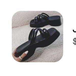 Just Hanging Out Strappy Slip Ons- Amazing Lace in Black